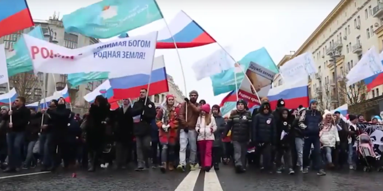 Торжественное шествие евангельских христиан в День народного единства