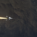 Частный космический корабль компании Virgin Galactic выпустил «огненный хвост»