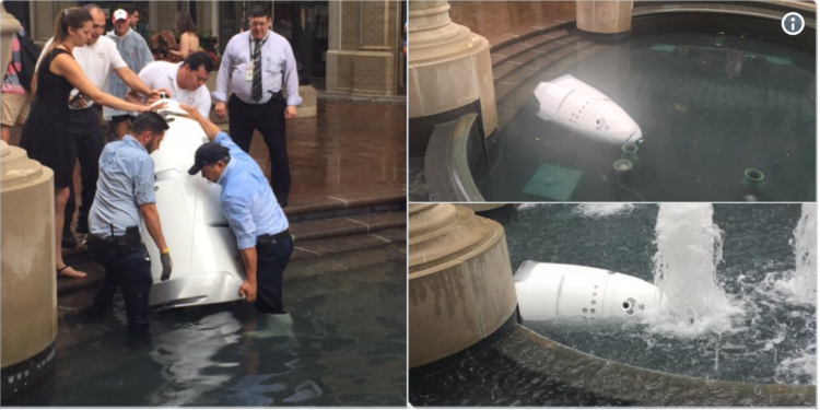 Робот-охранник покончил с собой в торговом центре в США