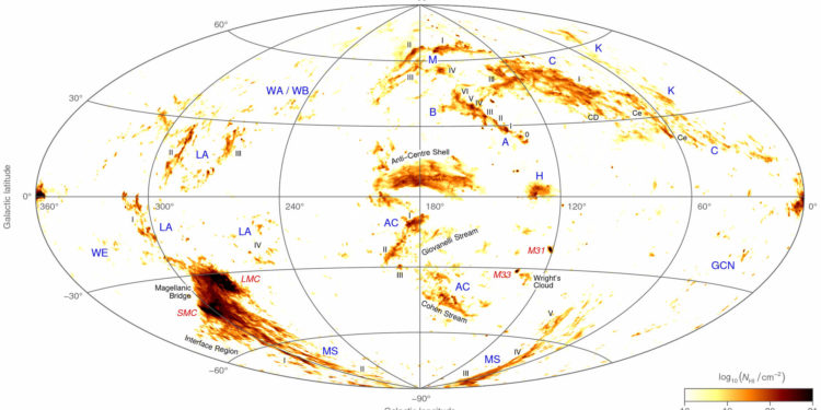 Создана самая подробная карта газовых облаков во Вселенной