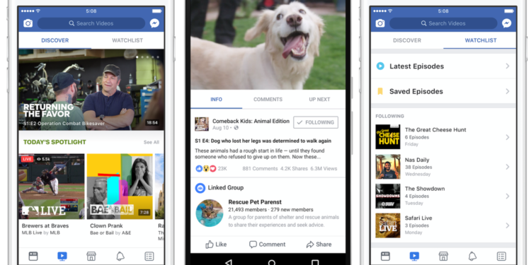 Facebook создал новую платформу для просмотра видеоконтента