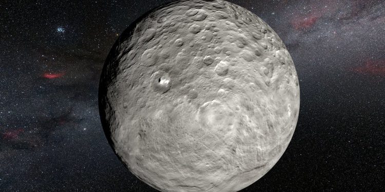 Ученые увидели нерегулярную переменность ярких пятен на карликовой планете Церера