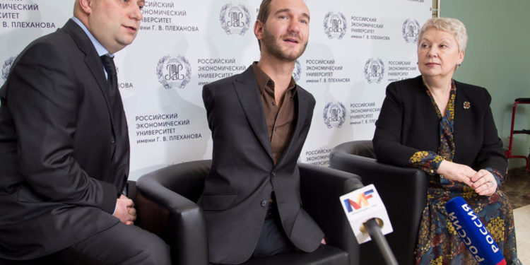 Ник Вуйчич: Хочу вдохновить будущее поколение России