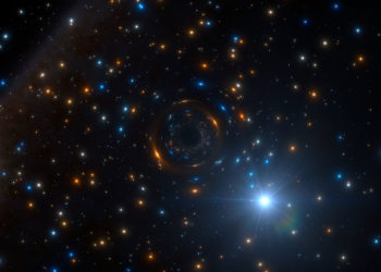 Черную дыру обнаружили по странному поведению одинокой звезды