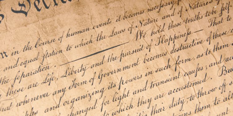 Смысл Декларации независимости США может измениться из-за единственной точки